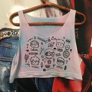 5SOS Illustrated Tank ~ Originally from Etsy